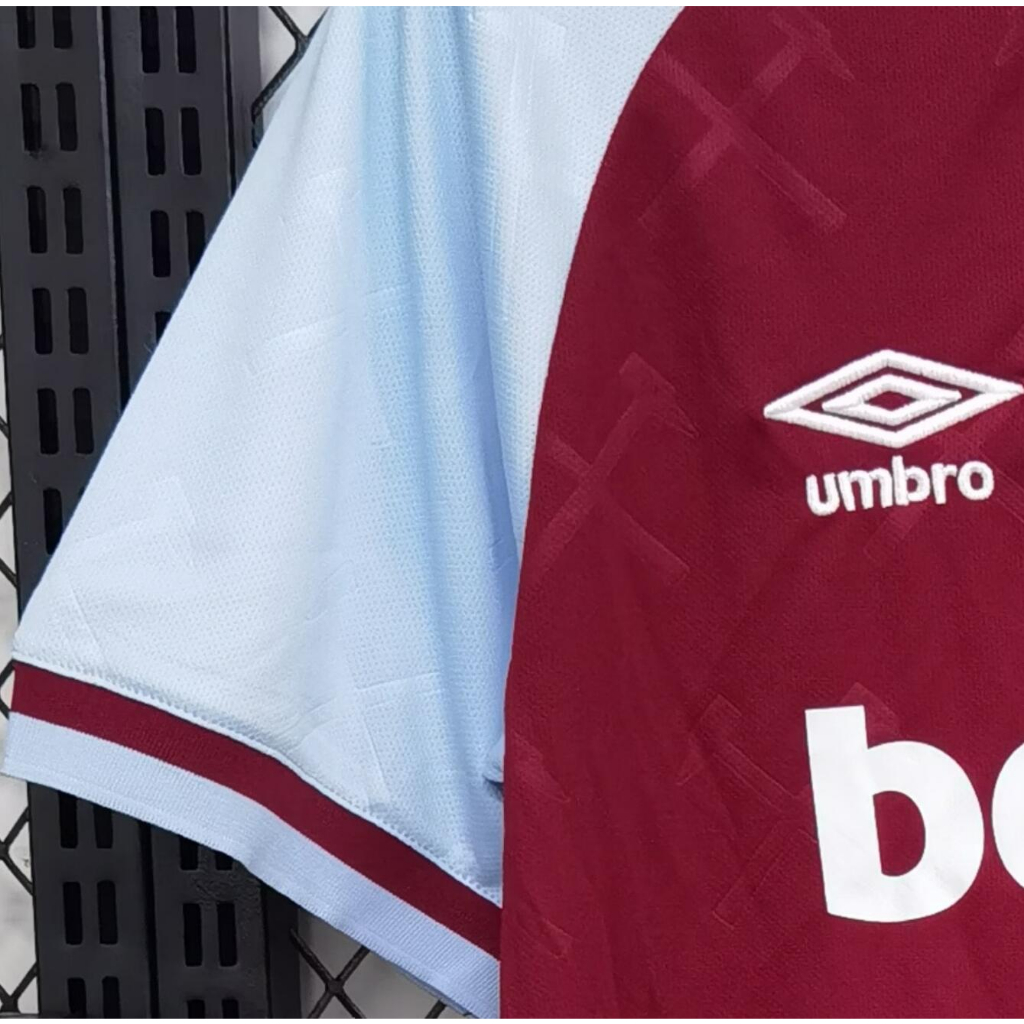 23/24 west ham sân nhà áo bóng đá nam màu đỏ người hâm mộ phiên bản áo bóng đá