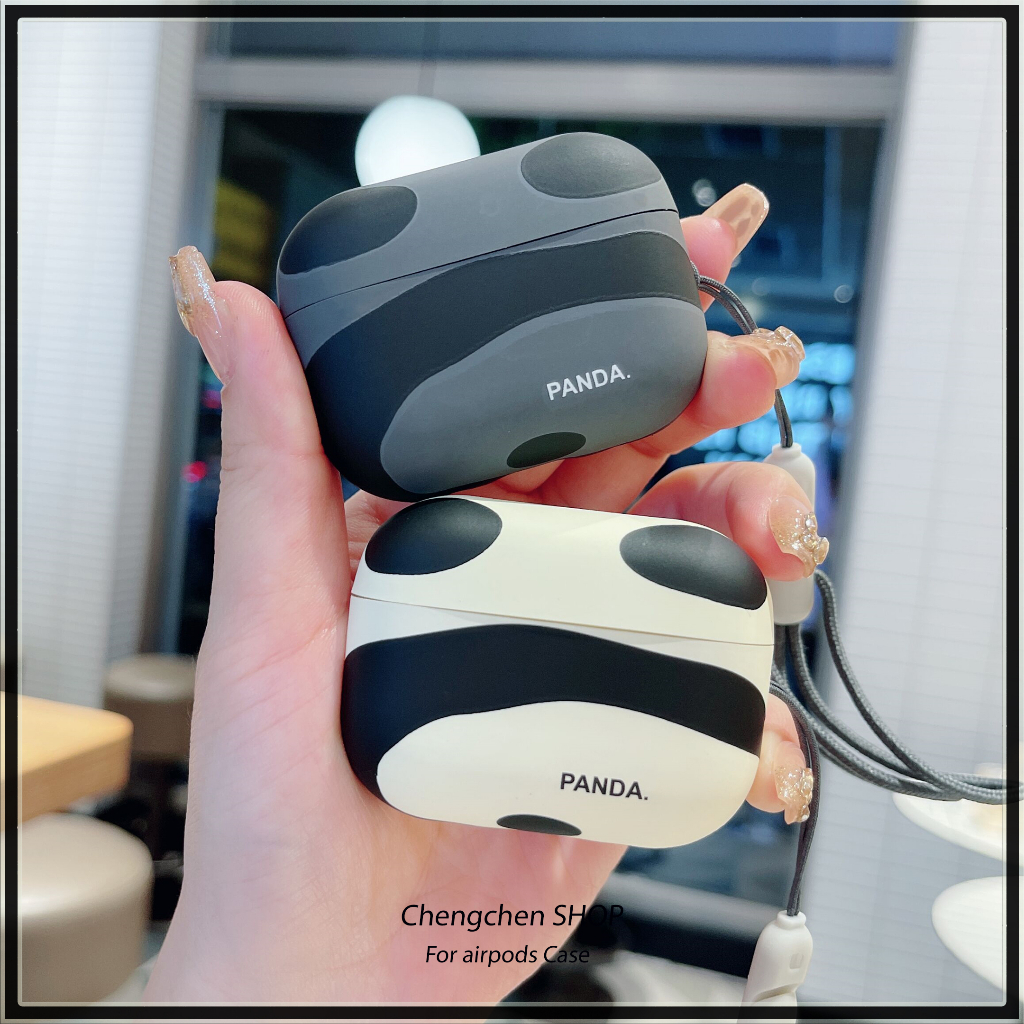 Panda background picture headphone cover for AirPods 4 gen case TPU headphone protective case 2024 n