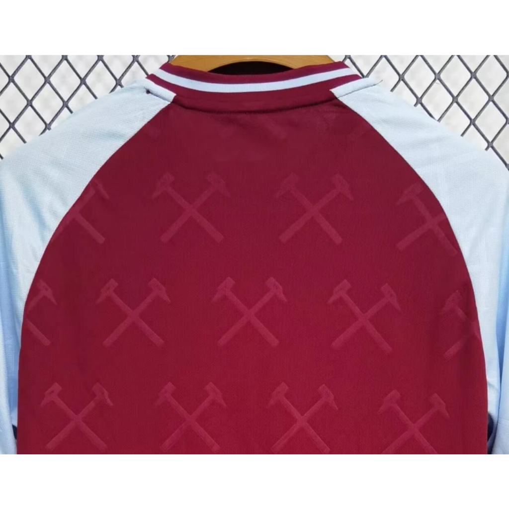 23/24 west ham sân nhà áo bóng đá nam màu đỏ người hâm mộ phiên bản áo bóng đá