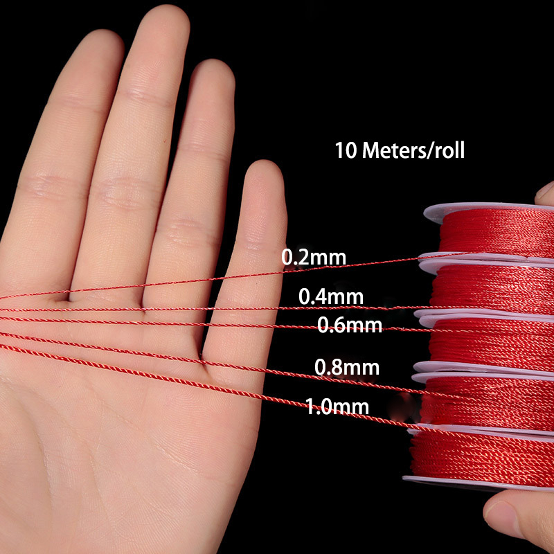 Cuộn Dây nylon 10M 0.2mm 0.4mm Làm Trang Sức Chuyên Dụng