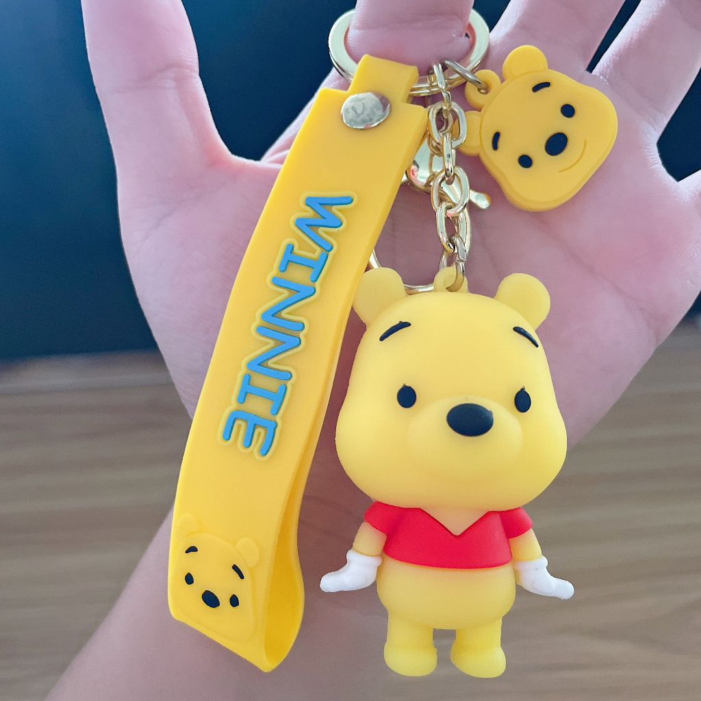 Disney dễ thương silicone mickey minnie stitch pooh bear monsters university mike wazowski james p. Sullivan keychain bag treo keyrings quà tặng sinh nhật giáng sinh cho trẻ em