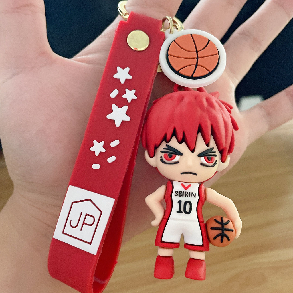 6,5 cm anime kuroko's basketball action hình mặt dây chuyền móc khóa kuroko tetsuya kagami taiga pvc mini mô hình đồ chơi quà tặng