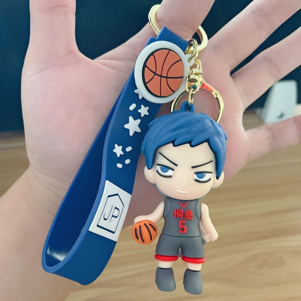 6,5 cm anime kuroko's basketball action hình mặt dây chuyền móc khóa kuroko tetsuya kagami taiga pvc mini mô hình đồ chơi quà tặng