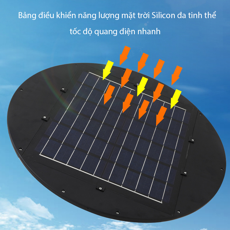 DL  Đèn Năng Lượng Mặt Trời UFO Chống nước IP67 Remote Thông Minh Góc Đèn 360 Độ 4000W/3000W/2000W/1000W