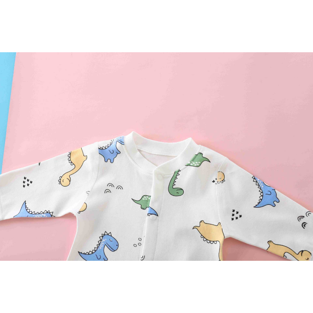 Phim hoạt hình dễ thương cotton baby rompers áo liền quần cho bé sơ sinh mềm mại thoáng khí