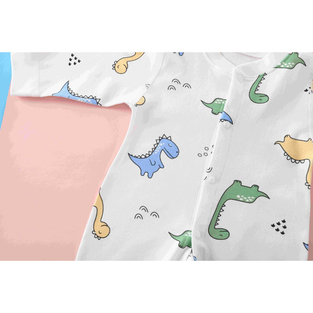 Phim hoạt hình dễ thương cotton baby rompers áo liền quần cho bé sơ sinh mềm mại thoáng khí