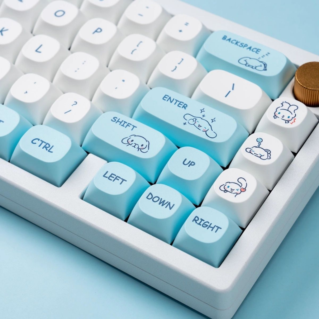 Cinnamoroll keycaps pbt dye-sub ma hồ sơ keycap tùy chỉnh keycaps
