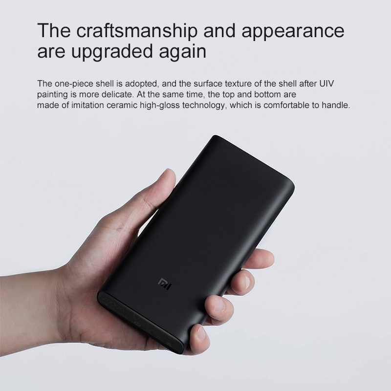 Sạc dự phòng không dây JAERSENT Xiaomi Red Mi 20000mAh 18W 20000 mAh PB200LZM thế hệ 3 bản sạc nhanh