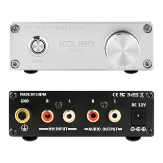 KGUSS MP02 Bộ tiền khuếch đại phono LP máy ghi âm vinyl đặc biệt mini MM bộ khuếch đại phono có thể thay thế được thiết kế op amp