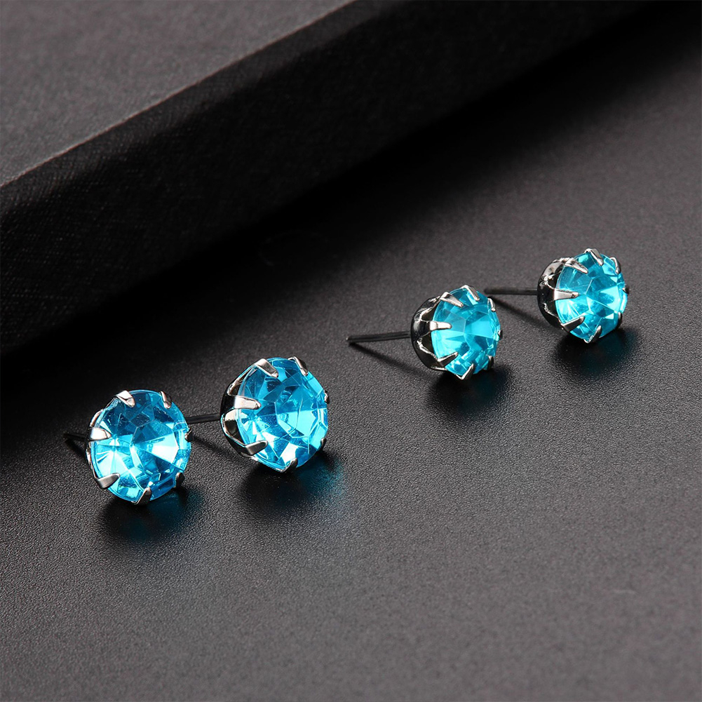 12 cặp / bộ thời trang cổ điển charm nữ trang sức cô gái dễ thương shinny crystal ear studs earrings gift