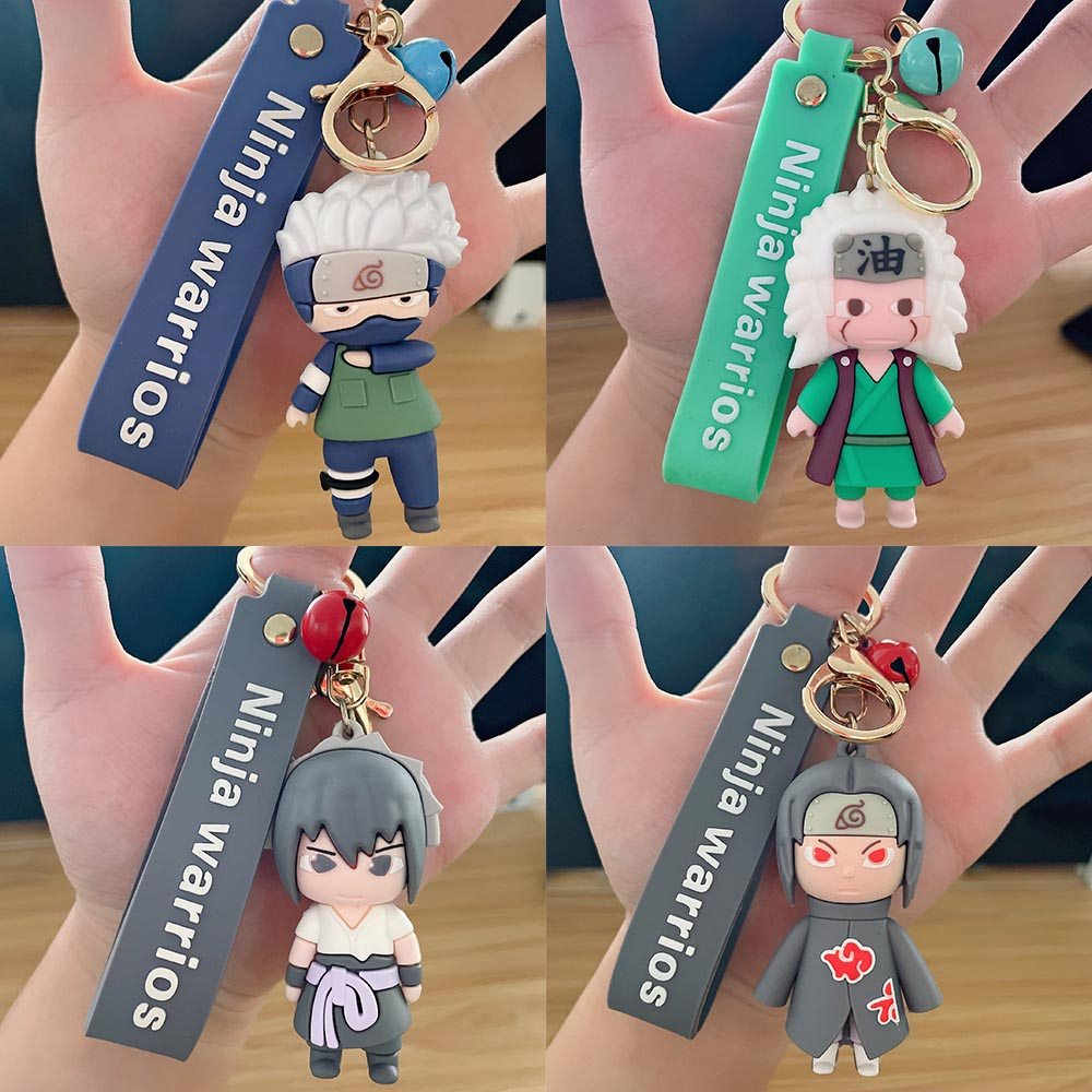6 cm anime naruto keychain đồ trang sức thời trang phim hoạt hình hình 7 cm mô hình pvc chìa khóa uzumaki kakashi hình hành động cho nam giới nữ túi mặt dây chuyền đồ chơi