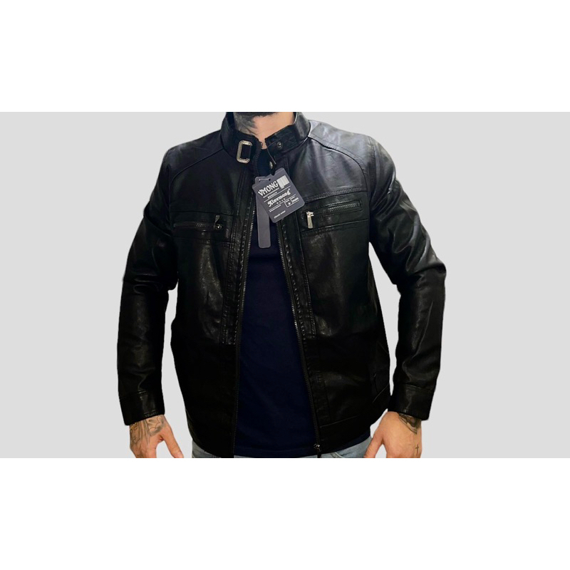 Khuyến mãi áo khoác da nam hiện đại giao hàng sẵn sàng