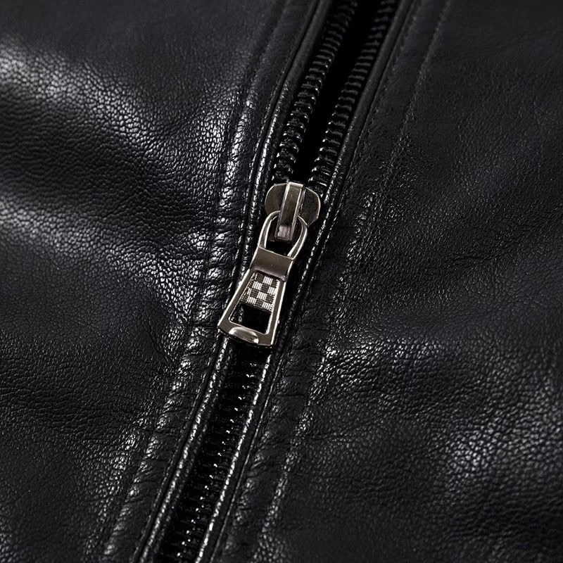 Khuyến mãi áo khoác da nam hiện đại giao hàng sẵn sàng