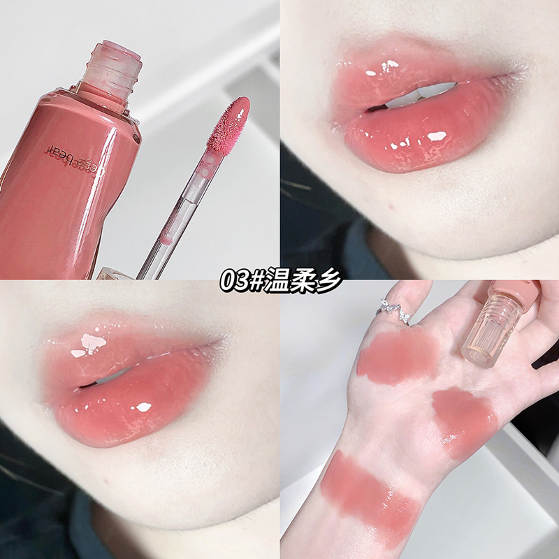 Son bóng GECOMO dưỡng ẩm tráng gương 6 màu tự nhiên