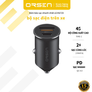 Bộ sạc di động mini orsen c8 bộ sạc di động pd 45w bộ sạc di động c hỗ trợ qc 4.0 scp fcp | Tất cả các mẫu 100% bộ điều hợp gốc usb c-type samsung đầu sạc nhanh