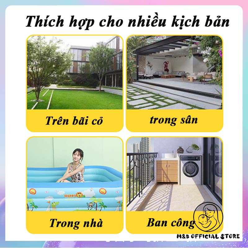 BỂ BƠI CHO BÉ, BỂ BƠI GIA ĐÌNH 1M8 Đủ kích cỡ có đáy chống trược（Bơm điện miễn phí）