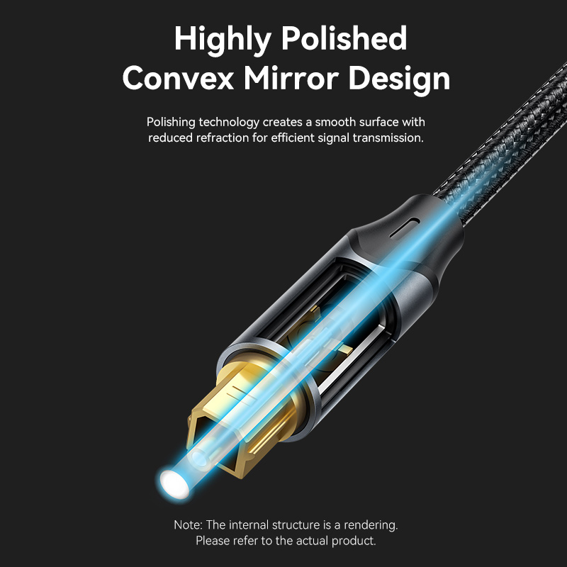 Cáp âm thanh quang VENTION 35 mm hình vuông cổng tròn Hi-fi Toslink hỗ trợ âm thanh DTS PCM và âm thanh vòm 51