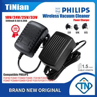 Bộ sạc bộ đổi nguồn 18V 19V 24V 25V 0.5A 500mA 33V 0.38A cho PHILIPS FC6162 FC6401 FC6404 FC6167 FC6168 FC6172 FC8800 Máy hút bụi không dây