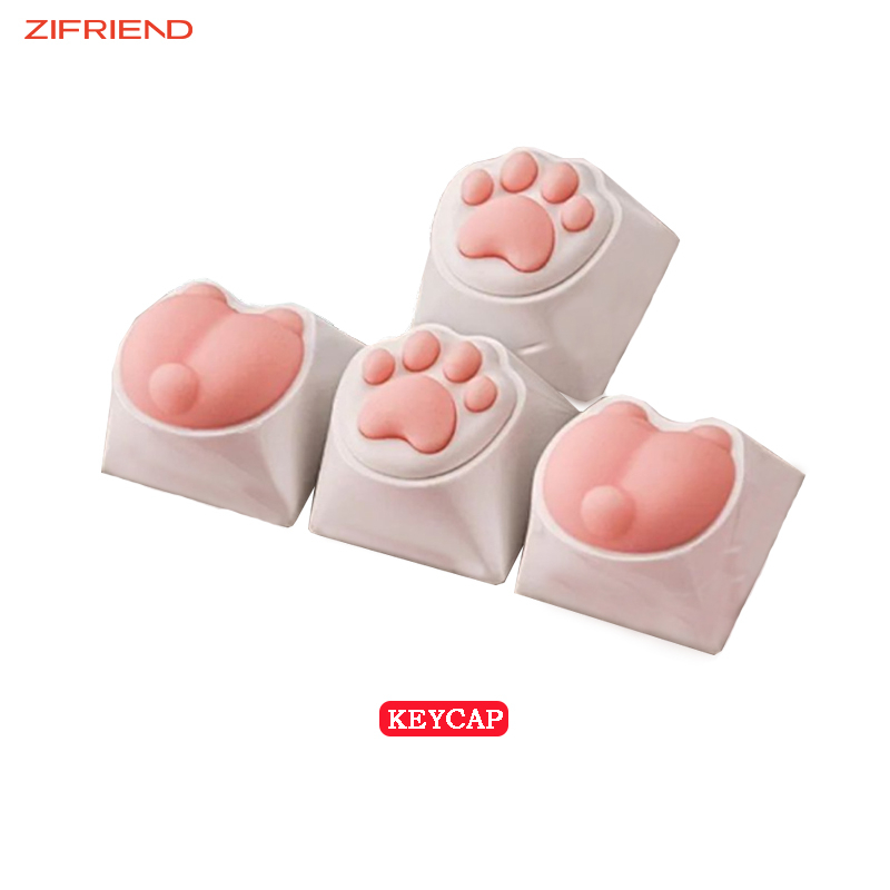 Zifriend cat paw keycap tự làm bàn phím cơ nắp phím chủ đề tùy chỉnh phong cách vui tươi dễ thương