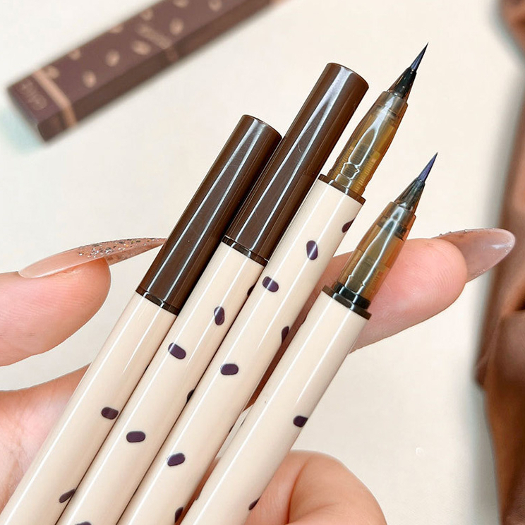 Gecomo Bút Kẻ Mắt Nước Ngòi Siêu Mảnh 0.01mm Cho Người Mới Bắt Đầu Trang Điểm