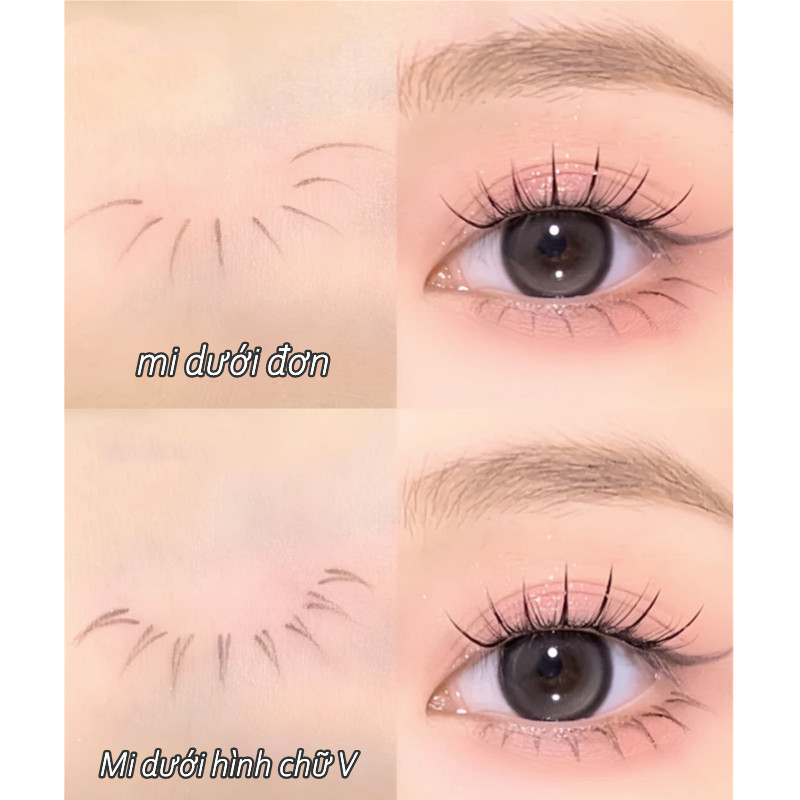 Gecomo Bút Kẻ Mắt Nước Ngòi Siêu Mảnh 0.01mm Cho Người Mới Bắt Đầu Trang Điểm