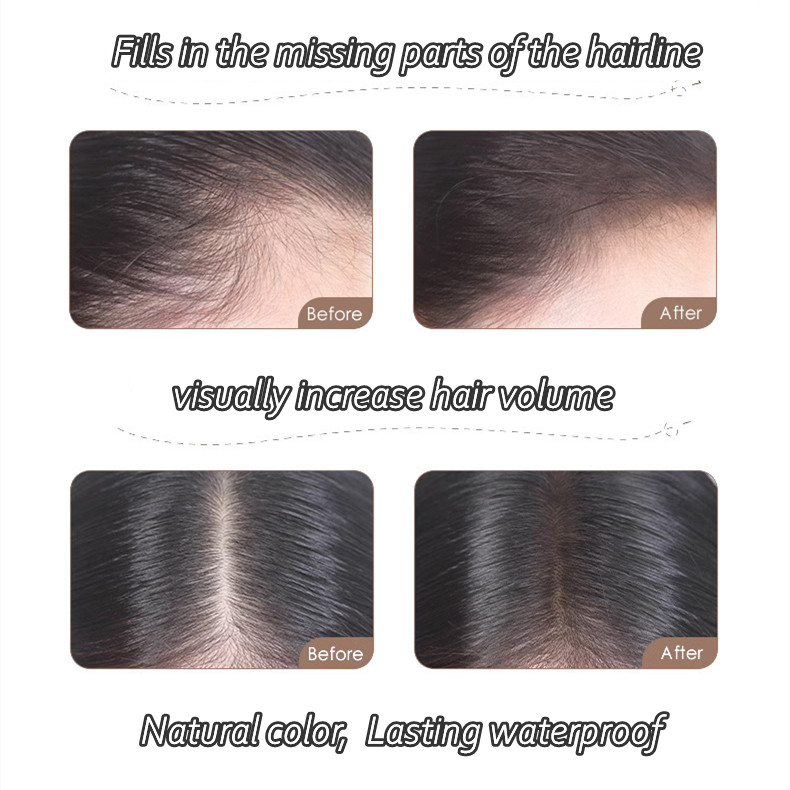 Gecomo bột bóng tóc không thấm nước natural cove rụng tóc hairline shadow stick