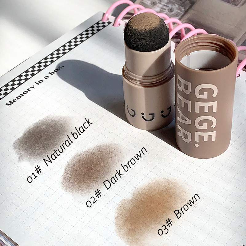 Gecomo bột bóng tóc không thấm nước natural cove rụng tóc hairline shadow stick