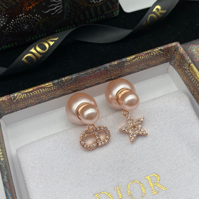Dors Hoa hồng bông tai ngọc trai CD khuyên tai nữ