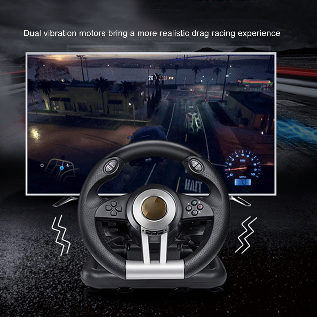 Có thể bán buôn Vô Lăng Chơi Game Xoay 180 Độ Nhạy Cao Với Mái Chèo Cho PC Sodium075 Hàng giao ngay