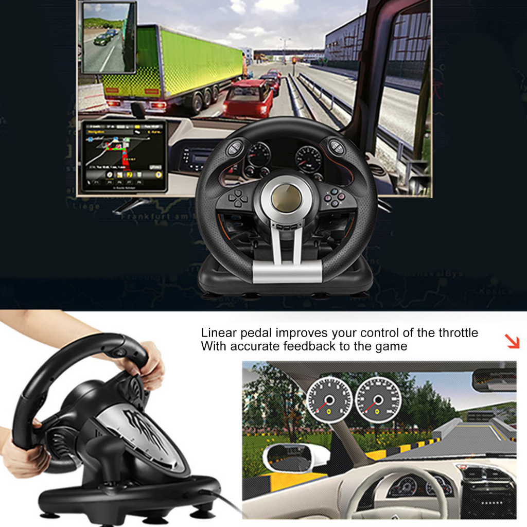 Có thể bán buôn Vô Lăng Chơi Game Xoay 180 Độ Nhạy Cao Với Mái Chèo Cho PC Sodium075 Hàng giao ngay