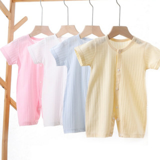Bodysuit cotton mềm mại thoáng khí rompers thời trang dễ thương quần áo sơ sinh đơn giản