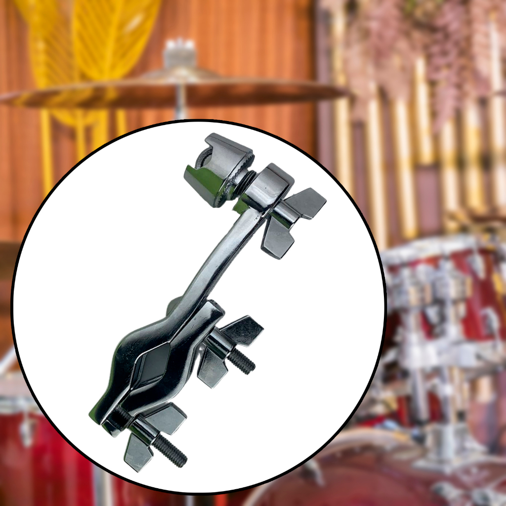 Bass drum cowbell holder drum extension clip hỗ trợ phát hành nhanh chân đế bộ gõ gắn cánh tay phụ kiện cowbell mount bracket drum clamp