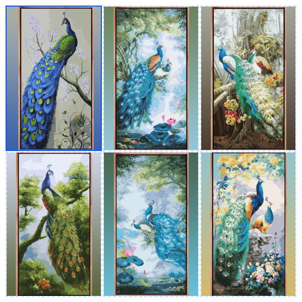 Nong Yang-30*40cm/40*50cm- Con công-tranh trang trí-trang trí nhà cửa-tranh sơn dầu số hoá-tranh tô màu theo số theo yêu cầu- tranh số hoá mini-tranh số hóa-tô tranh theo số-tranh tô màu theo số-tranh tô màu theo số