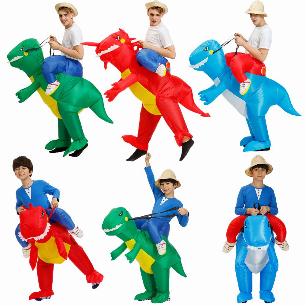 Bộ đồ hóa trang khủng long T-REX bơm hơi vui nhộn cho Halloween Giáng Sinh đồ cosplay