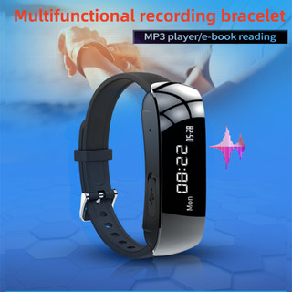 Máy ghi âm kỹ thuật số mini vòng đeo tay đồng hồ thông minh di động một cú nhấp chuột ghi âm máy ghi âm màn hình máy nghe nhạc mp3 đọc sách e-book