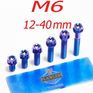 Flawless-ti gr5 titanium bolts động cơ crankcase phanh ly hợp bolt m6 "12-40 honda forza 350 wave 125i yamaha xmax 300 tmax 560