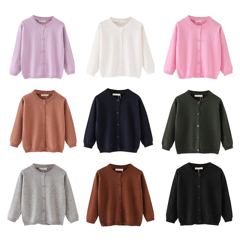 Áo len cardigan trẻ em, mềm mại và ấm áp, áo len dệt kim cotton nguyên chất, mềm mại và dày, ấm áp thu đông