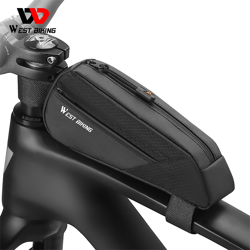 WEST BIKING xe đạp di động túi khung trước nhẹ túi ống nhỏ trên cùng hình dạng 3d hỗ trợ aero túi đi xe đạp phụ kiện xe đạp