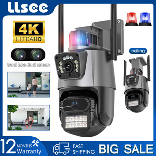  LLSEE V380 PRO 2 Mắt 4K 6MP CCTV WIFI Camera IP Camera an ninh Camera giám sát ngoài trời Ống kính kép Màu Tầm nhìn ban đêm Cuộc gọi hai chiều AI Theo dõi di động Không thấm nước 