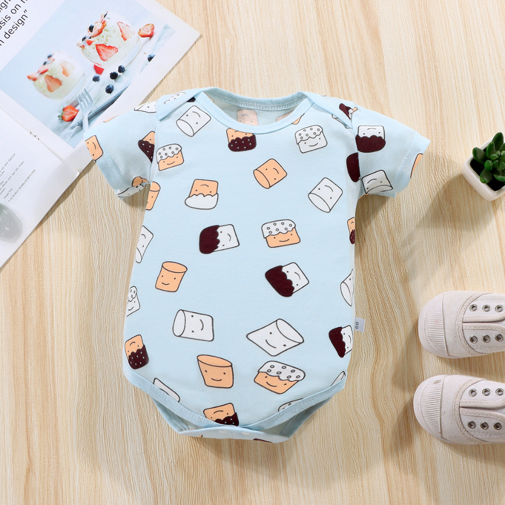 Cotton baby romper phim hoạt hình thời trang áo liền quần cho bé sơ sinh dễ thương