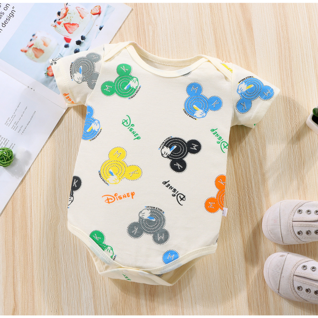 Cotton baby romper phim hoạt hình thời trang áo liền quần cho bé sơ sinh dễ thương