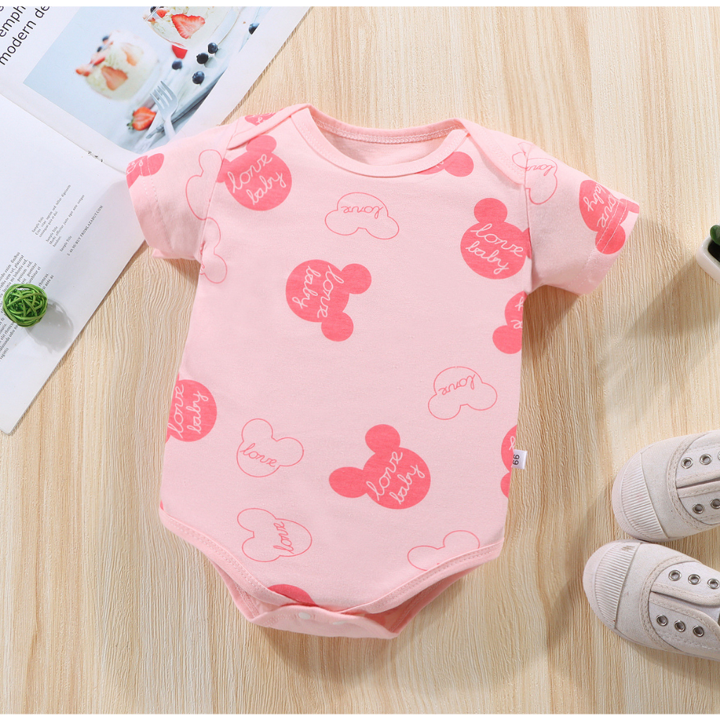 Cotton baby romper phim hoạt hình thời trang áo liền quần cho bé sơ sinh dễ thương
