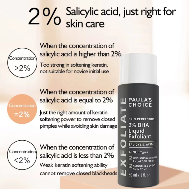 Paula's choice skin perfecting 2% bha salicylic acid liquid exfoliant toner 30ml