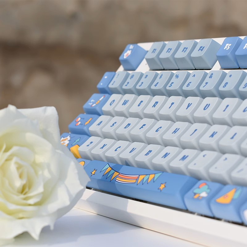 Camping Cats keycaps MDA profile Dye-sub PBT keycap 143keys