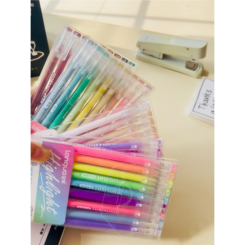 Giày Ohayaa Ohayaas Năng Động Thời Trang | Set 63 Bút Morandi Mềm Mượt Màu Xanh Dương Trái Cây