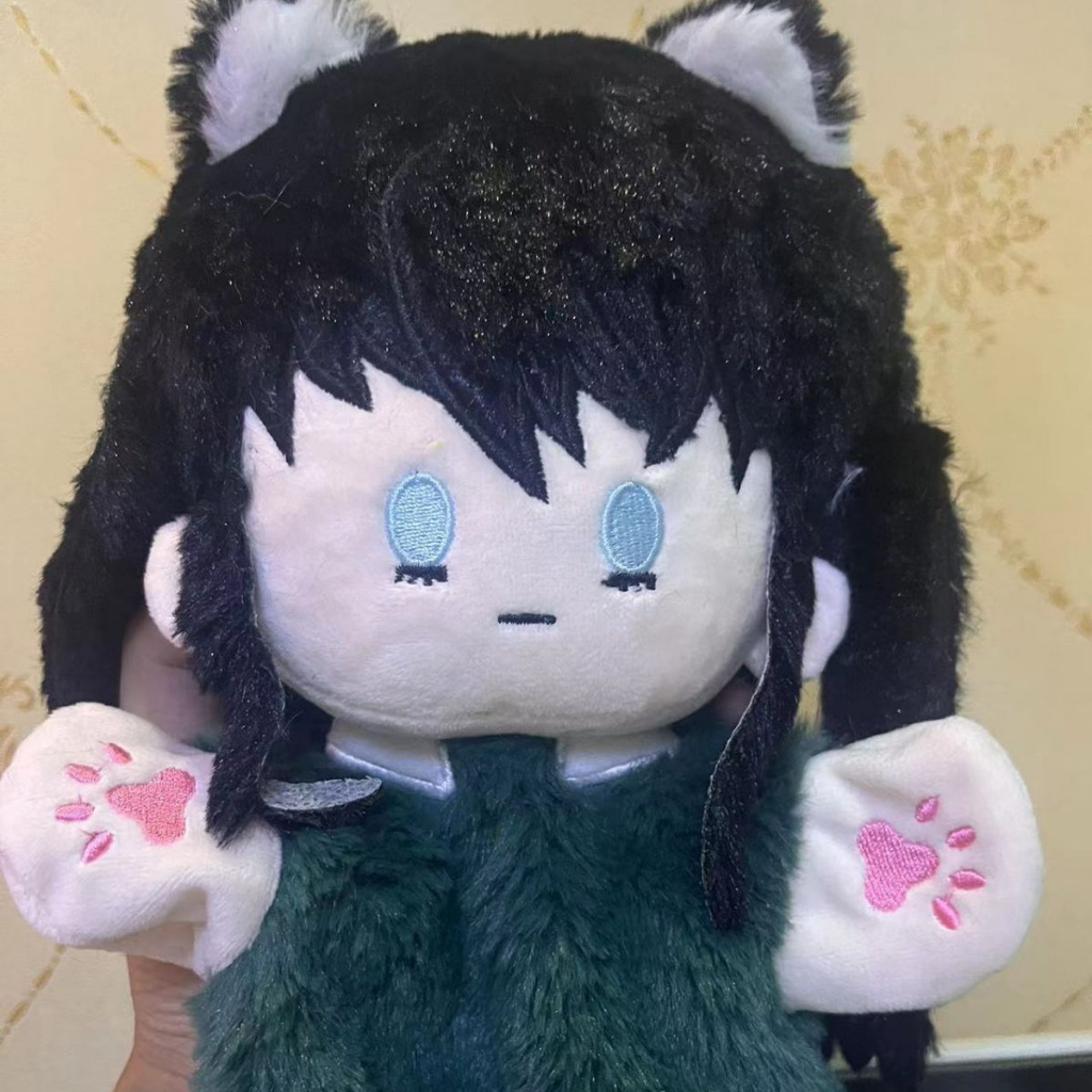 Anime demon slayer kimetsu no yaiba tokitou muichirou xung quanh búp bê bông 20cm thay đổi thành búp bê