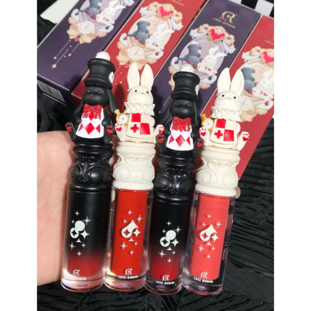 Thỏ Trắng Đen Ngọc Bích - - Son Môi Bóng Mặt Trăng Thỏ PUMOR Dễ Thương