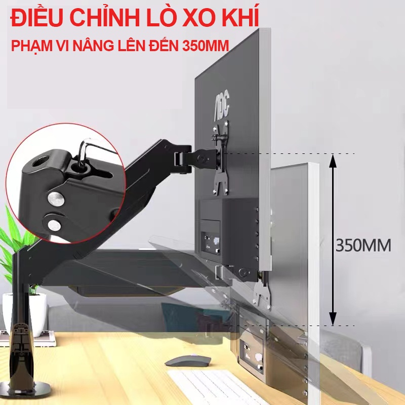Giá đỡ màn hình máy tính TAIPULING chất liệu thép chịu tải 8kg 17-27 inch