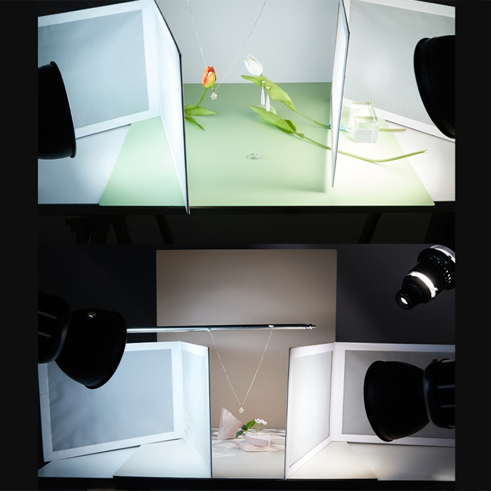 Selens photography props softbox có thể gập lại soft light diffuser giấy sulphate để bàn cho trang sức mỹ phẩm