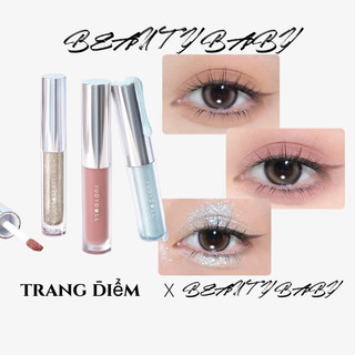Judydoll crouching silkworm large flash polarized diamond eye brightener matte thin and glittering liquid eye shadow plate